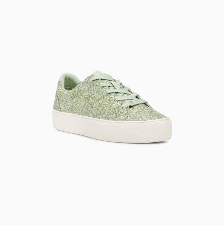 UGG Zilo Chunky Glitter Light Green Sneakers for Women (NJMH05928)